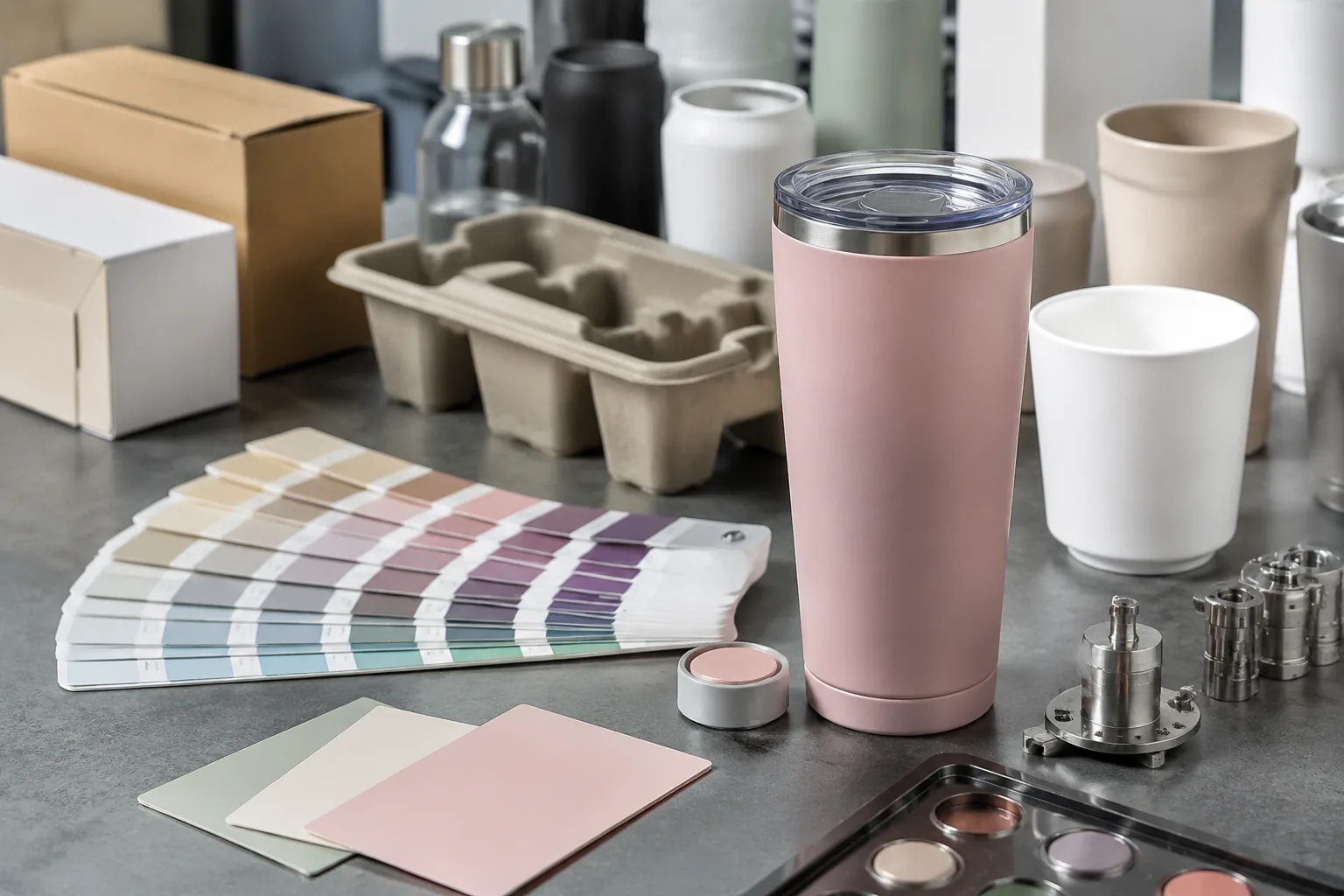 مطابقة ألوان Pantone في الأكواب المخصصة